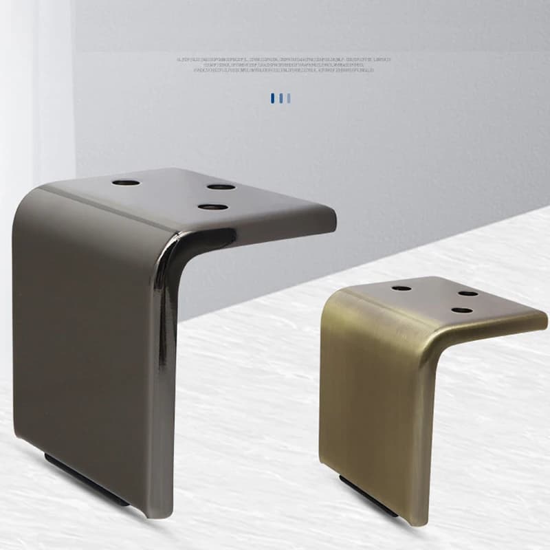 Nuovi piedini per divani in metallo Gambe per mobili di lusso Supporto per TV Gambe di supporto per mobili da bagno Tavolino Gambe per mobili Accessori hardware