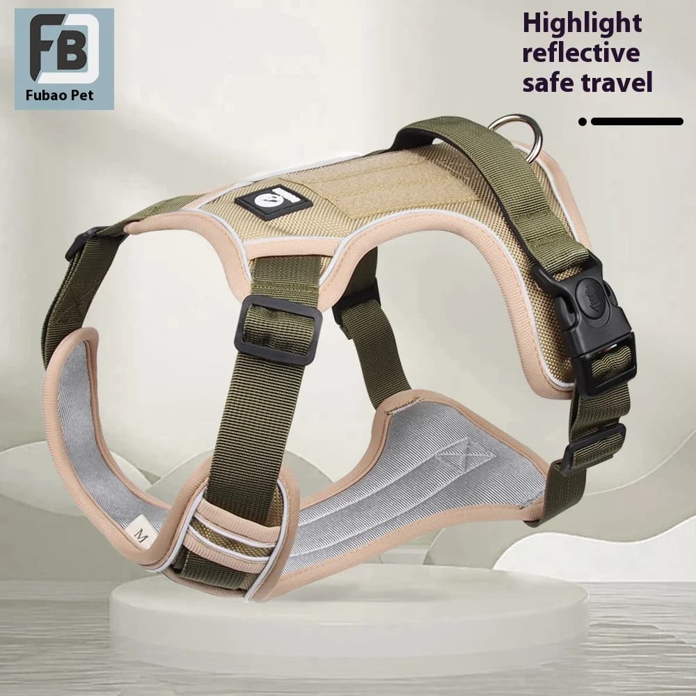 Pettorina per cani riflettente anti-pull con regolazione multipunto Gilet per animali senza tirare per cani da compagnia a prova di masticare e durevole