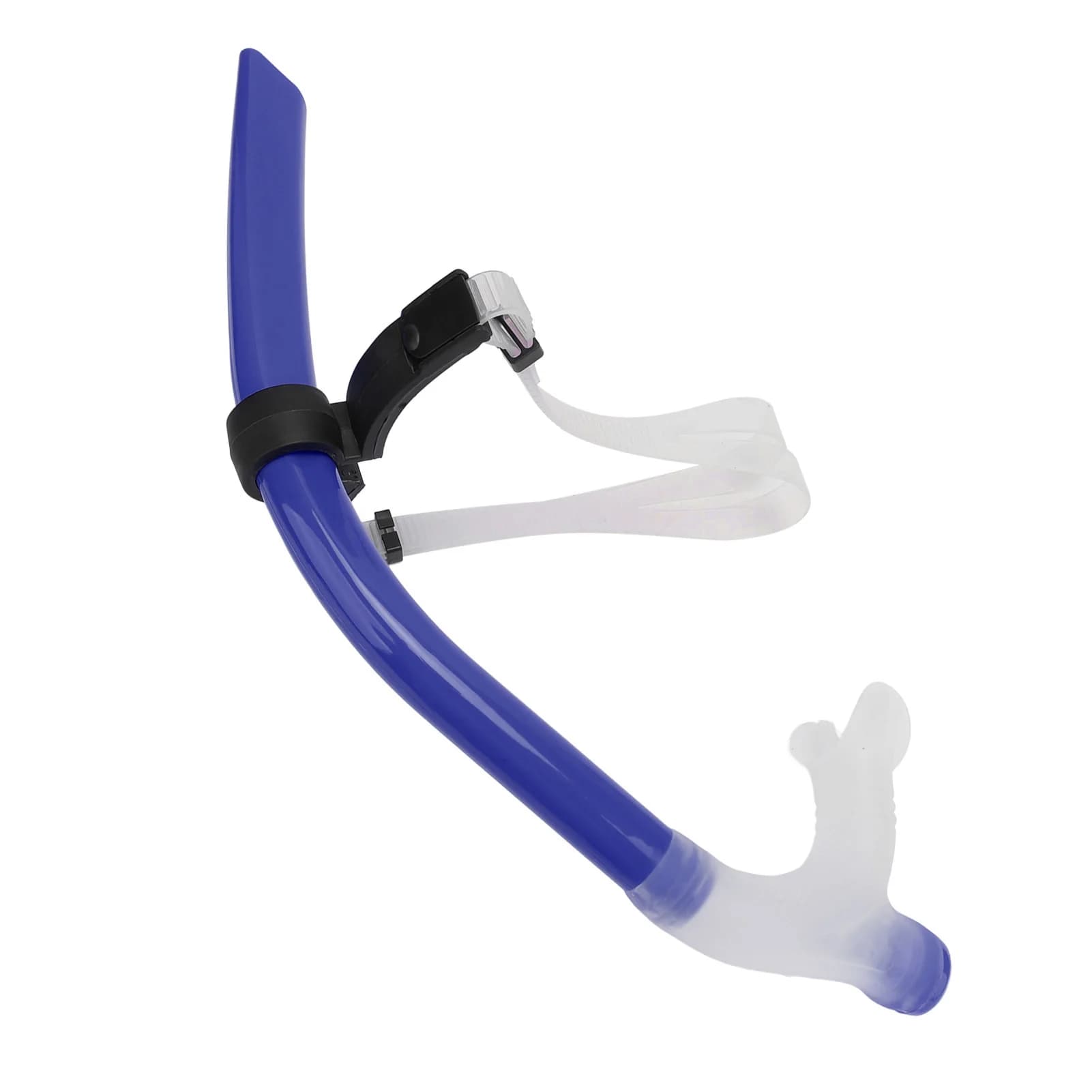Snorkel for swimming Silicone swim breathing tube with reduced drag with adult adjustable head brace for diving with snorkeling