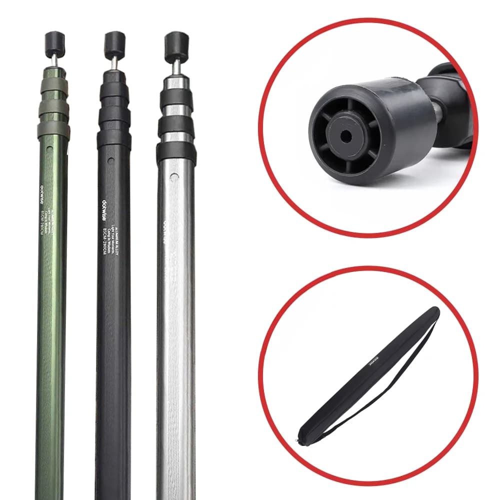 DOTWISE Outdoor Camping Tent Pole Retractable Aluminum Alloy Canopy Pole Waterproof Cloth Beach Sunshade Support Pole