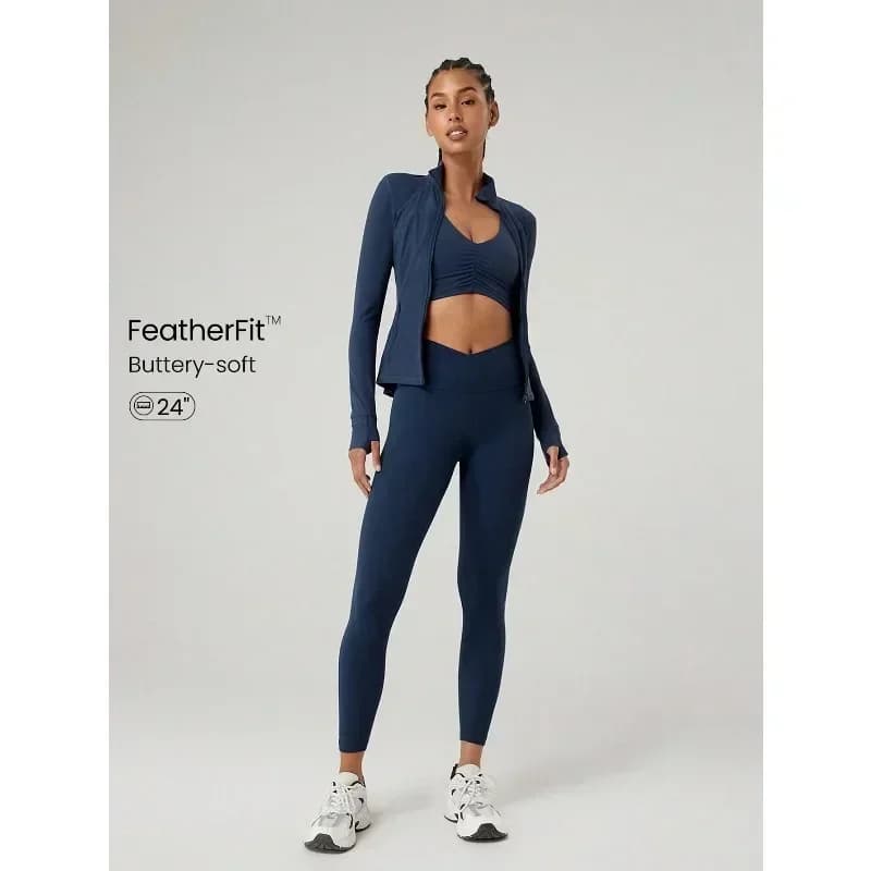 Crossover Yoga Pilates Leggings Buttery Soft High Stretch Crossover Waist Sports Tights Gym Spring Summer
