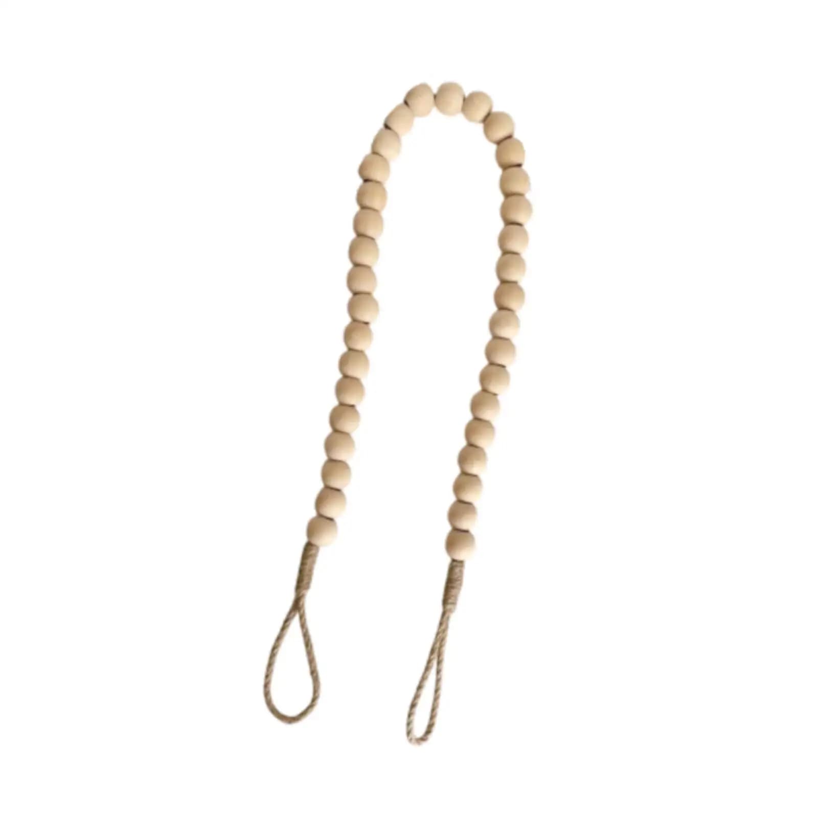 Porta asciugamani di carta Scaffale per carta igienica in legno con perline Multifunzione Decorazione per la casa Dispenser Portaoggetti Frigorifero da cucina