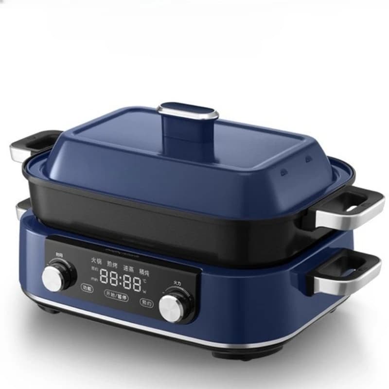 Electric hot pot Electric steamer Split cooking Integrated frying pan