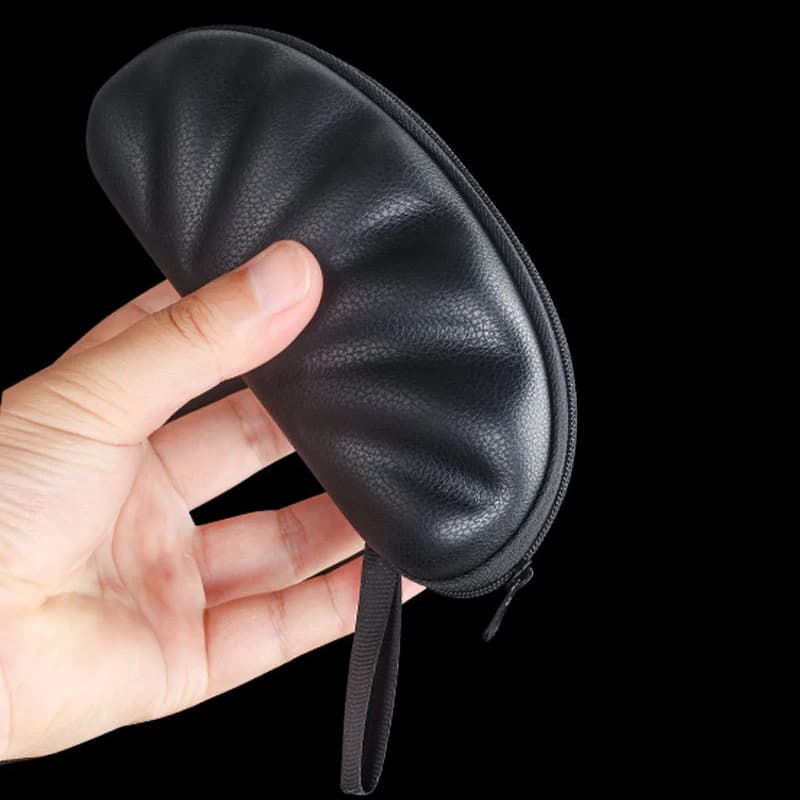 Custodia per Occhiali alla Moda in EVA con Cerniera in Pelle PU, Resistente alla Pressione, Borsa Portatile per Occhiali