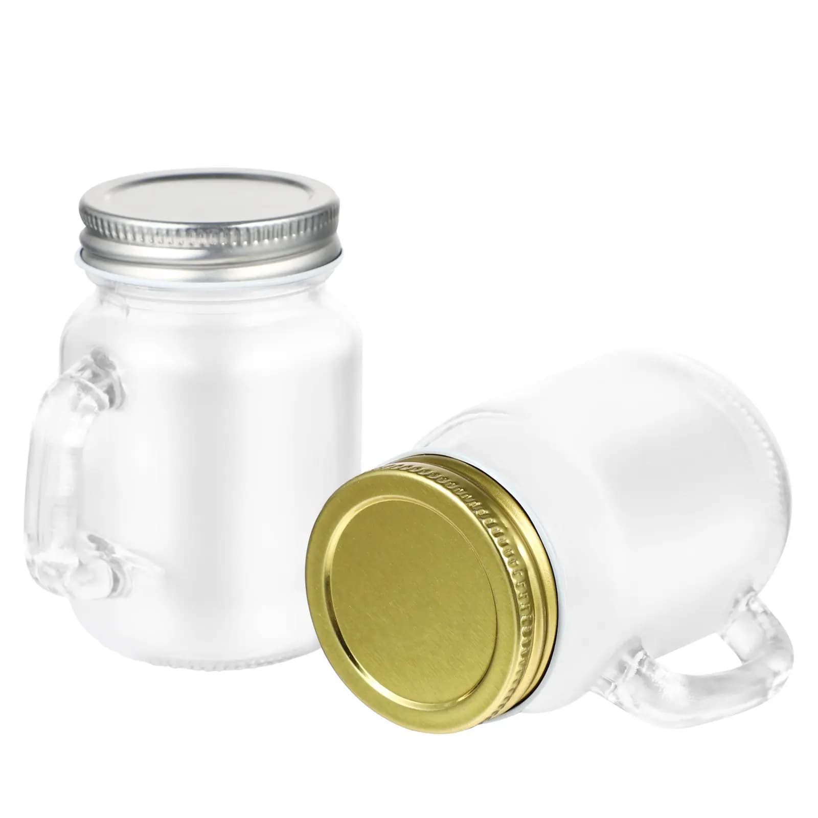 6Pcs High Quality Glass Mason Jar with Airtight Lid Multifunctional Food Container for Meal Prep Travel Storage Christmas Gift