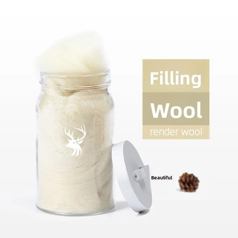 Kit Fai-da-te in Feltro di Lana: Materiale per Cuscini, Imbottitura per Bambole, Base per Giocattoli Morbidi, Cuscini e Imbottiture per la Cucito Domestico