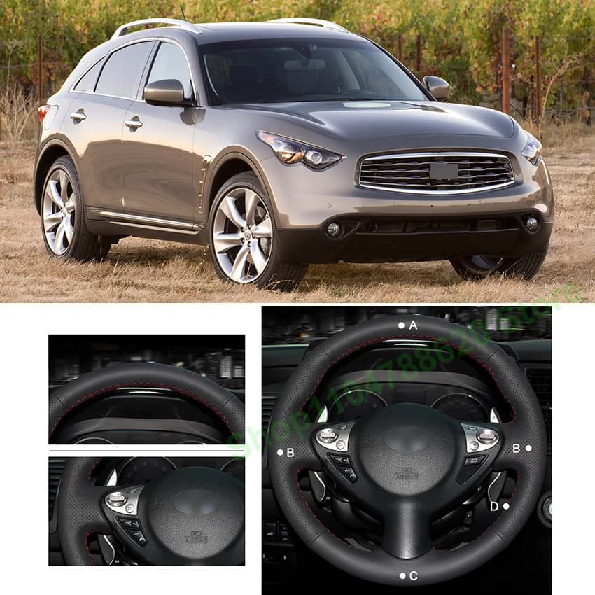 Alcantara non-slip suede car cover hand sewn for Infiniti FX35 FX37 FX50 2009-2013 QX70