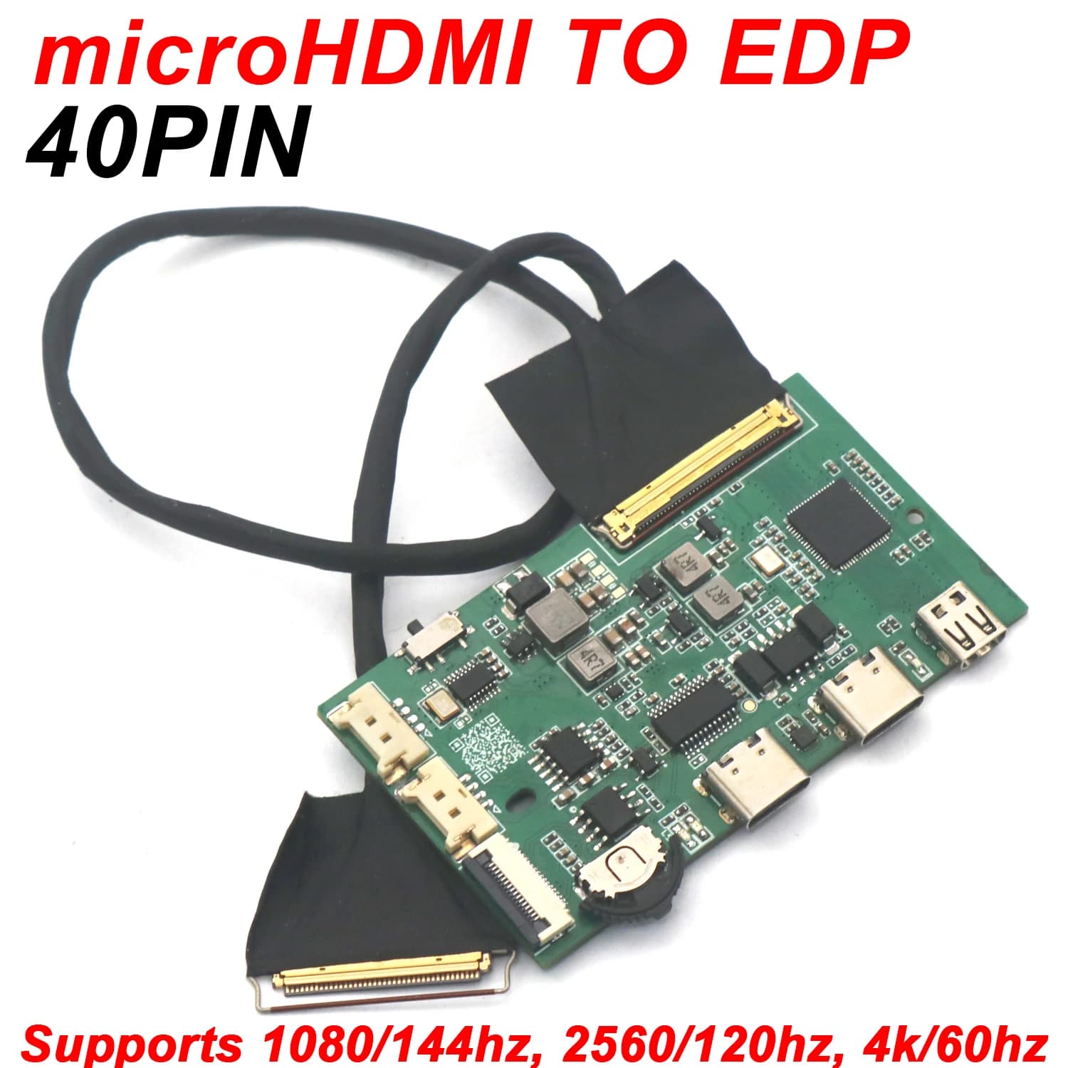 2K 4K 40PIN HDMI A EDP Scheda Driver EDP Segnale Adattatore Driver Schermo 40P Display LCD LED Portatile Proiezione 60hz 120Hz 144hz