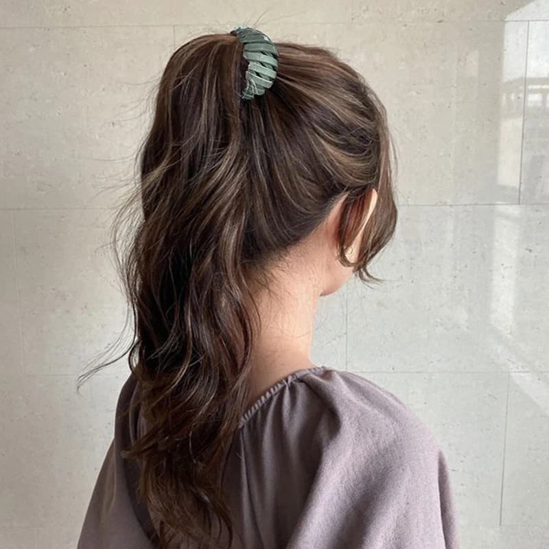 Fermaglio per capelli espandibile a forma di nido d'uccello, fermacoda e fermacoda rotondo antiscivolo per donne con capelli spessi, accessorio per capelli alla moda