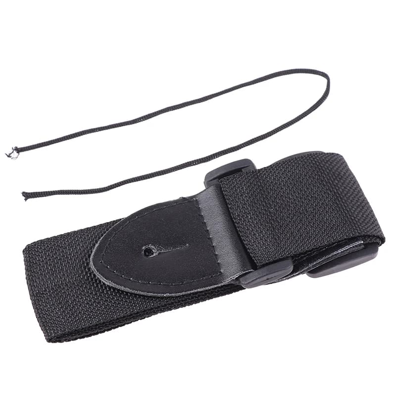 Cintura per chitarra in nylon regolabile con tracolla universale per chitarra da 68 cm-124 cm con pelle PU