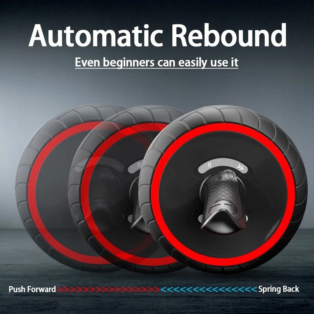 Fitness equipment with abdominal rebound wheel Domestic use Roller with boost wheel Male and female training Abdominal training