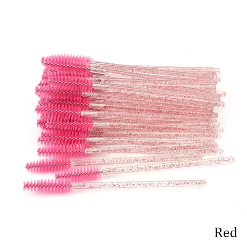 50PCS Eyelash Brushes Disposable Eyelashes Mascara Wands Applicator Brushes For Eye Lashes Extension Eyebrow Wands Makeup Tools