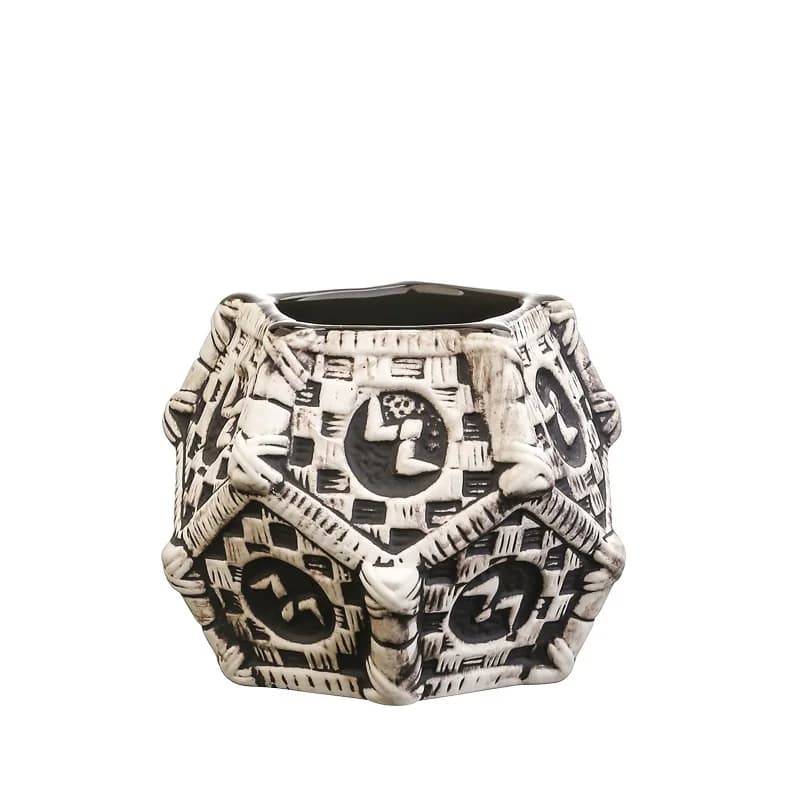 Tazza Tiki in ceramica Hawaii da 450 ml Tazza da cocktail creativa Tazze Tiki dell'Isola di Pasqua Regalo di Halloween per set da bar degli amici