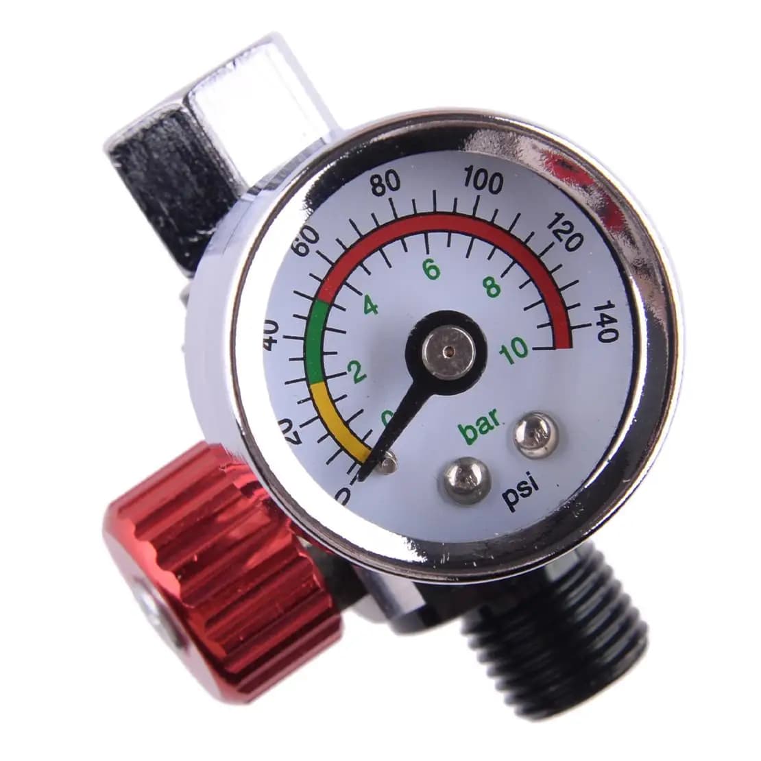 Regolatore del compressore del manometro di controllo dell'aria adatto per lo strumento di spruzzo Devilbiss Iwata 0-140 PSI