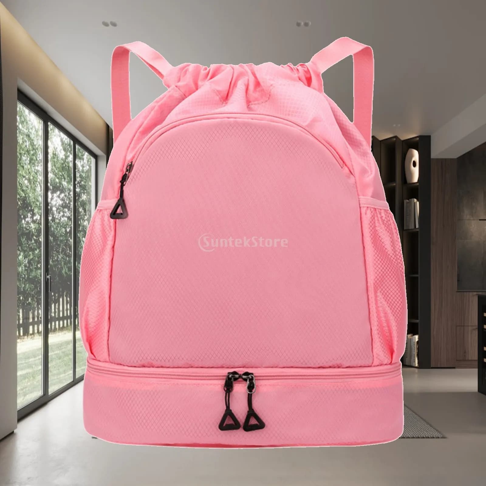 Sackpack Organizer Outdoor Gift Portable Swim Sports Drawstring Backpack Gym Bag for Christmas Birthday New Year Adults Training