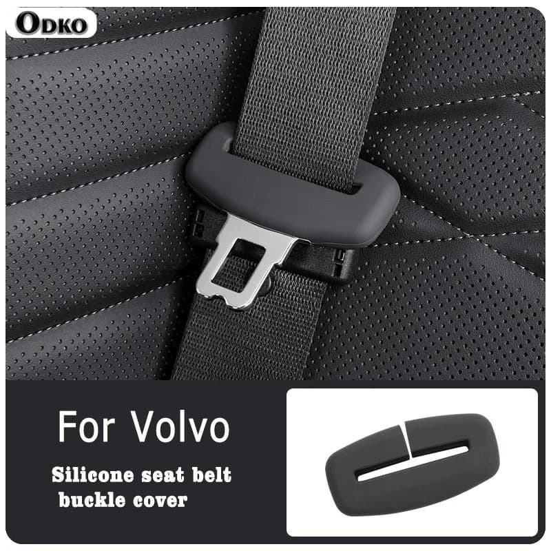 Per Volvo S60 S90 XC90 XC60 XC40 Accessori interni 2/4 pezzi Cintura di sicurezza per auto Copertura protettiva in silicone Trim
