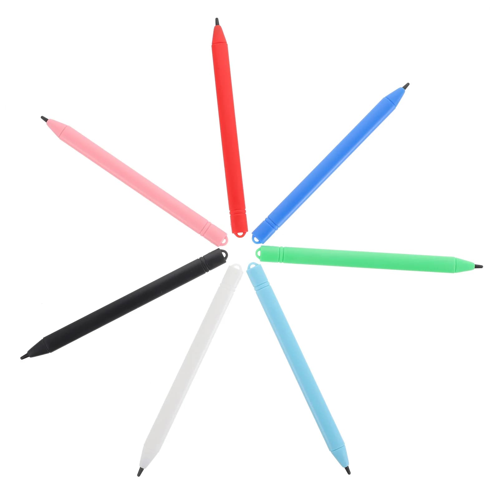7 pezzi tavoletta da scrittura LCD penna stilo disegno pittura pratica strumento di apprendimento per bambini tavolo da disegno di ricambio in plastica durevole