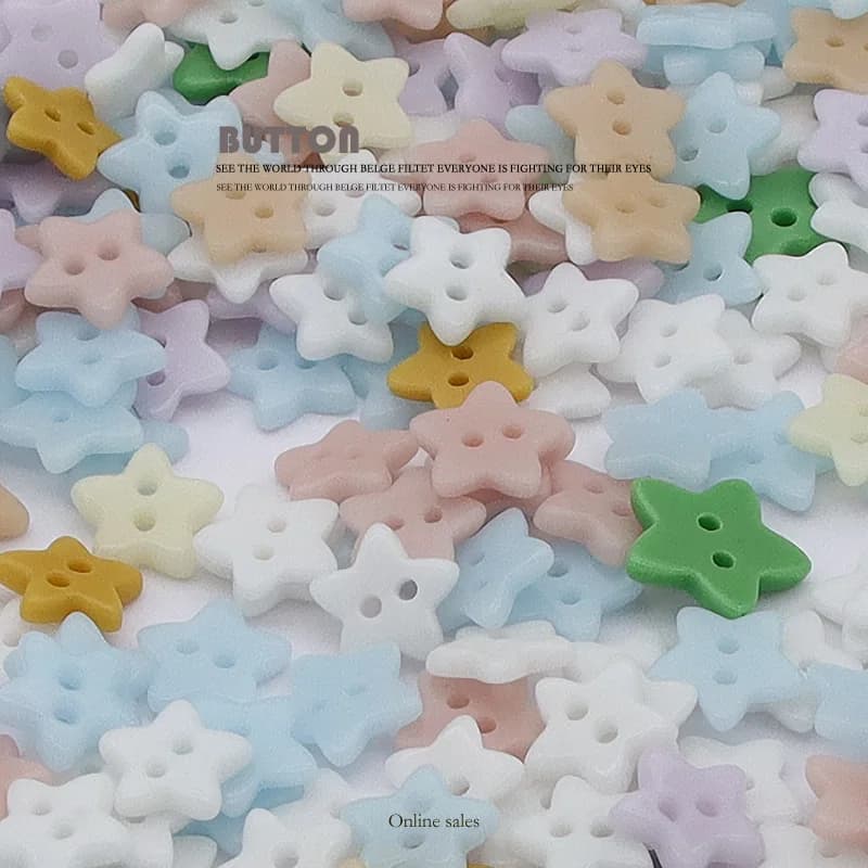 10 pezzi 12mm bottone a stella in ceramica camicia cardigan bottone a due occhi per abbigliamento per bambini fai da te abito decorazioni per matrimoni accessori per cucire