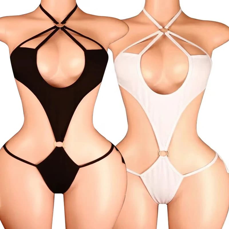 Babydoll sexy, lingerie per donna, completi reggiseno e slip, collant in rete, intimo erotico trasparente, Call Of The Night