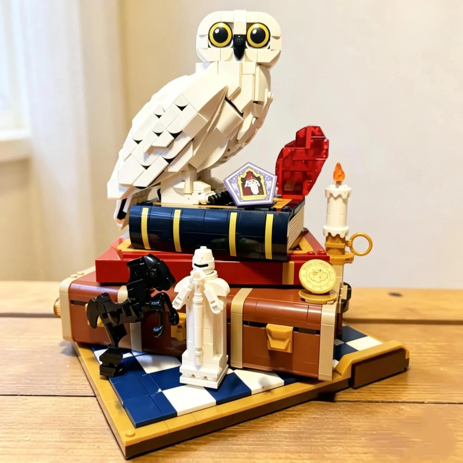 2026New 76466 1571pcs Sorcerer's Stone Building Blocks DIY Assemble Themed Scene Model Home Furnishing Ornament