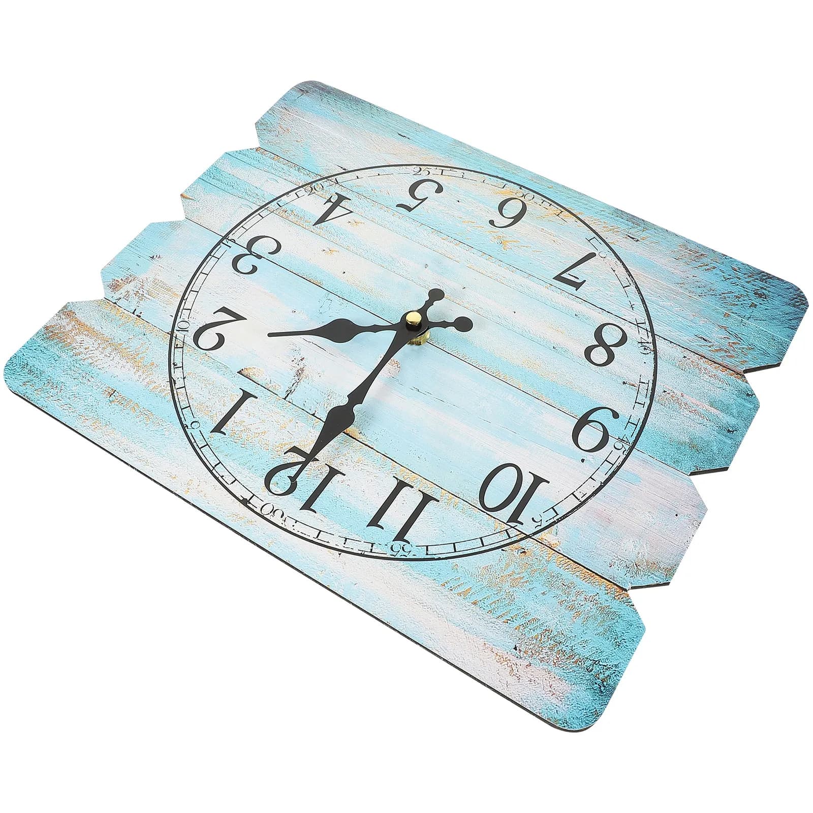 Orologio da Parete Rettangolare Rustico Moderno, Movimento Silenzioso, Grandi Cifre Arabe, Facile da Leggere, Orologio Decorativo da Appendere per Camera da Letto