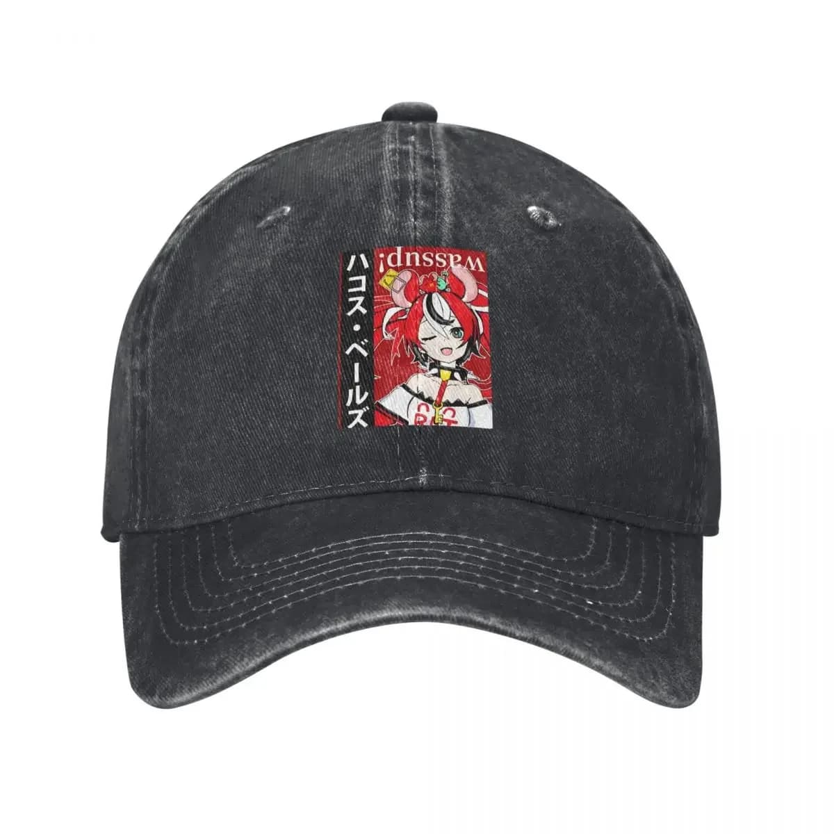 Hololive EN Council, Hakos Baelz, Anime Graphic demin Trucker Hat Lightweight Men's Caps Women's Baseball Cap