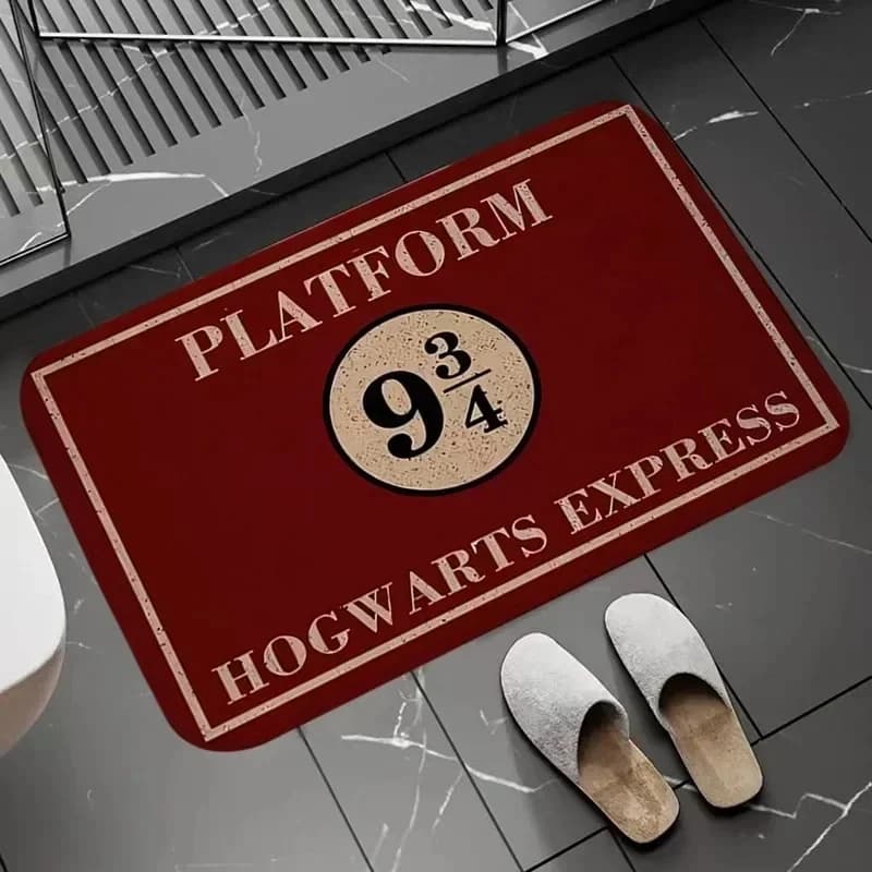 Magic 93⁄4 Piattaforma Tappetino da bagno a nove e tre quarti Tappeto antiscivolo Zerbino super assorbente Ingresso soggiorno Tappeto per piedi di benvenuto