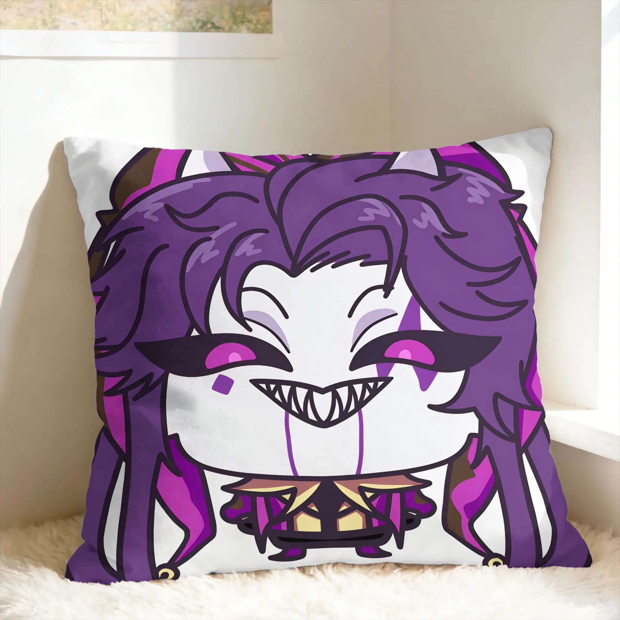 F-Freak C-Circus Jester Pillowcases Cute Funny Pillow Case For Office Car Home Decor Square Pillow Cover