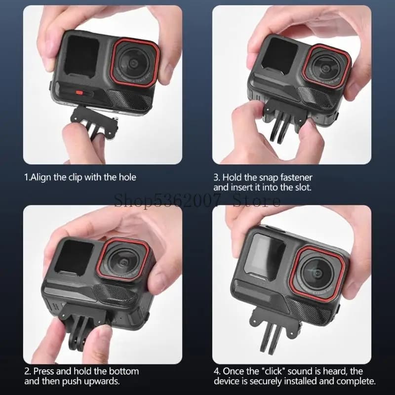 Supporto adattatore magnetico per action per 2 accessori per fotocamera con base estensione per connessione adattatore a