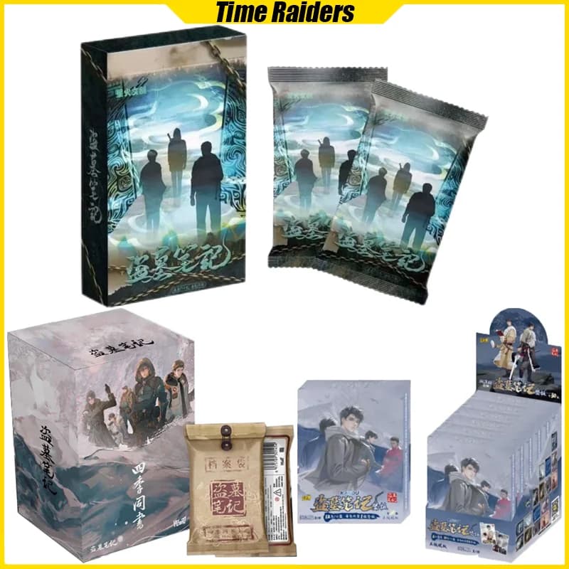 Carte Time Raiders Carte da collezione anime Quattro stagioni Stesso libro Scatola misteriosa Giochi da tavolo Giocattoli Regali di compleanno per ragazzi e ragazze