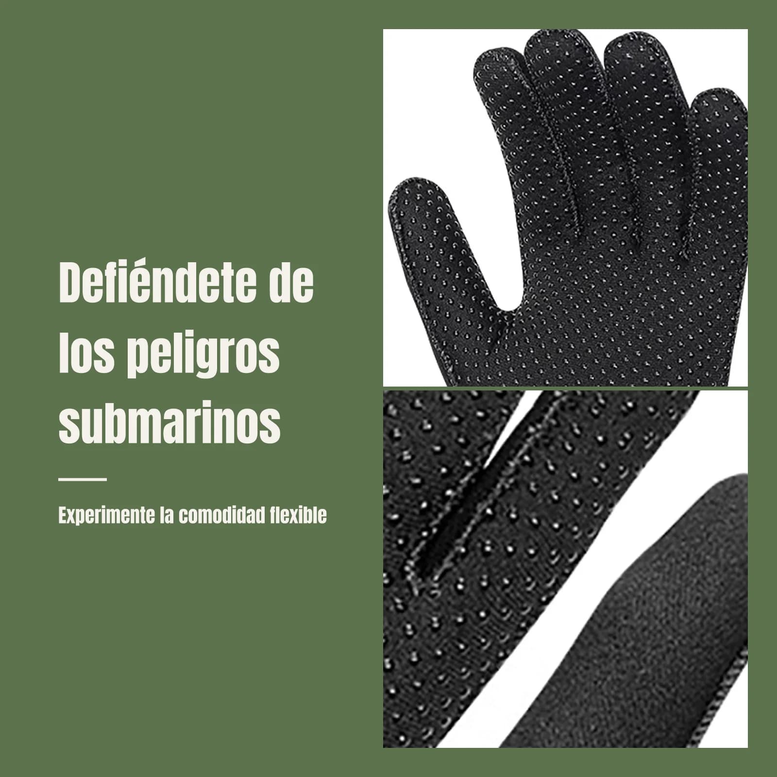 Five Finger Neoprene Diving Gloves 5mm Anti Slip Waterproof Warm Gloves for Canoeing Snorkeling