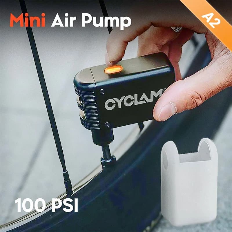 CYCLAMI Mini Pompa Elettrica Portatile per Bici Tascabile Schrader Presta Valve Road MINI Compressore Gonfiatore Pneumatici Ricaricabile Rapido