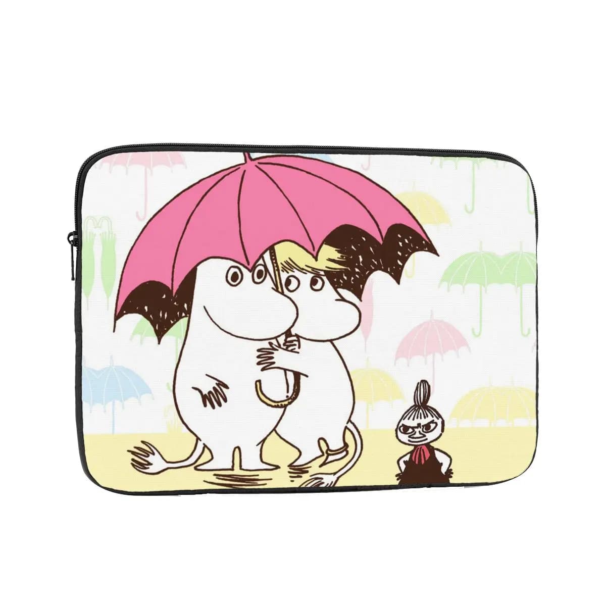 Cute Moomins Laptop Bag Sleeve 10 12 13 15 17 Inch Cartoon Notebook Bag Case Shockproof Case Bag