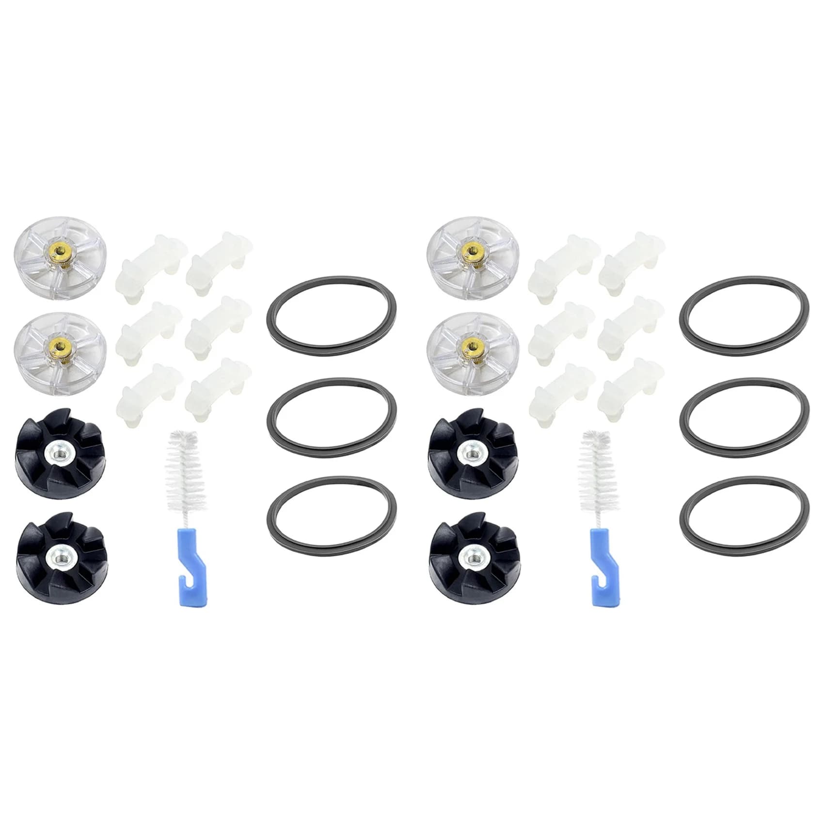 FZFZ 28 pieces replacement blender kit for 900W 600W silicone rubber gaskets O ring shock pad gears engine