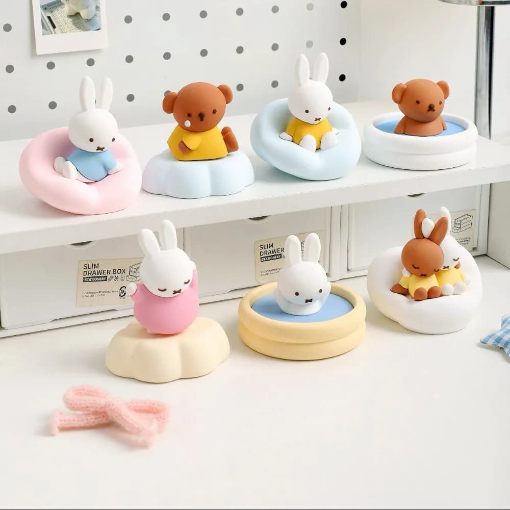 Miffy Kawaii Styling Fragrance Blind Box Cartoon Figurine Desktop Decoration Cute Gift Toy
