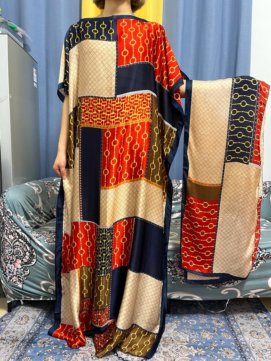 Abayas For Women Dubai Kaftan 2023 African Islam Silk Soft Print Loose Dresses Elegant Muslim Long Femme Robe With Hijab Scarf