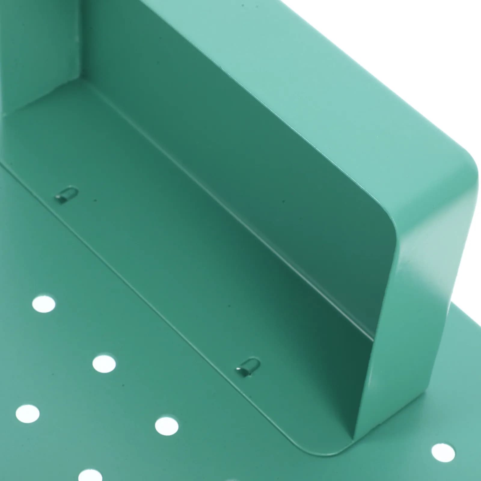 1Set Trendy Wall Mounted Pegboard Storage Box with Perforated Board and Easy Mount Hooks for Home Office Craft Room Organization