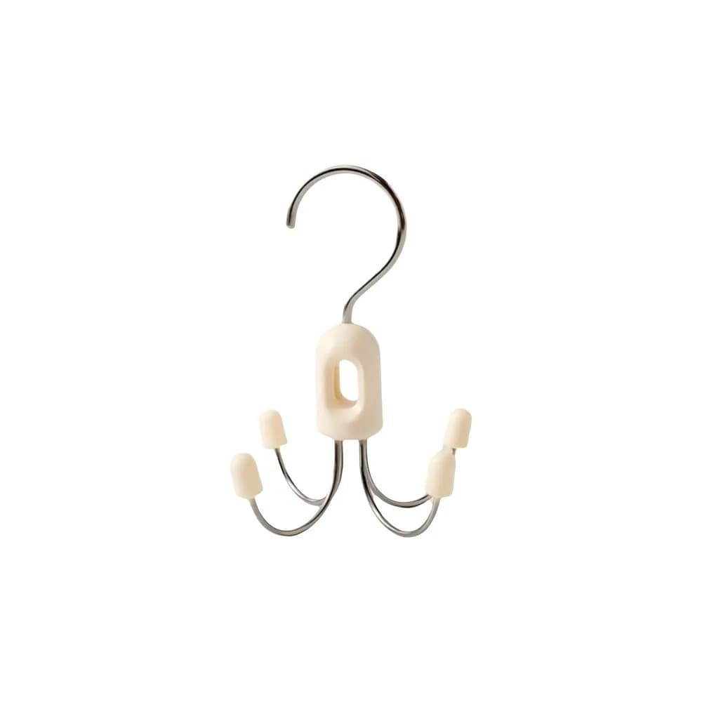 Metal hanger with 6 Folding hooks 360 degree space saver Fittings for Belts, Fitted Clothes, Armband