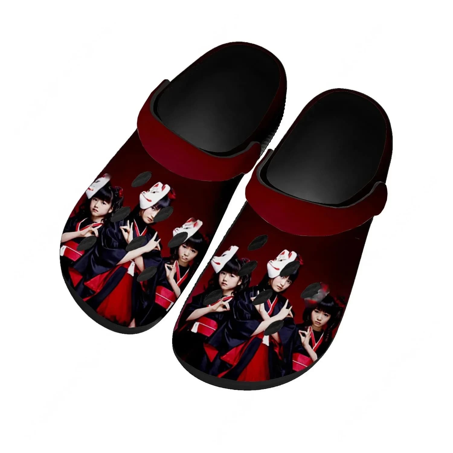 Scarpe da Acqua Babymetal Band per Uomo, Donna e Adolescente, Comode Ciabatte da Casa e Giardino, Sandali Personalizzati Traspiranti con Fori