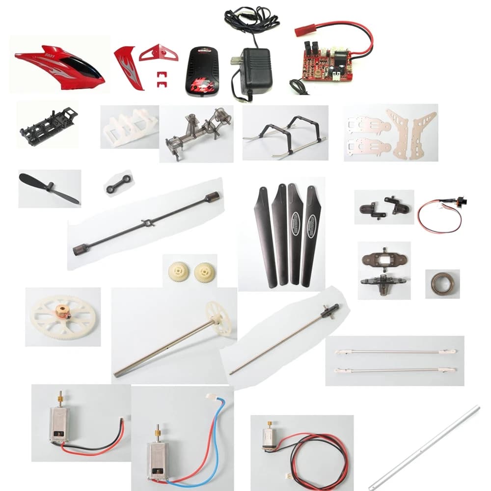 Syma S031 S031G S31 LT-711 LT711 RC elicogyro Pezzi di ricambio Lama principale/barra di bilanciamento/motore/albero principale/ingranaggio/clip rotore/caricatore ecc.