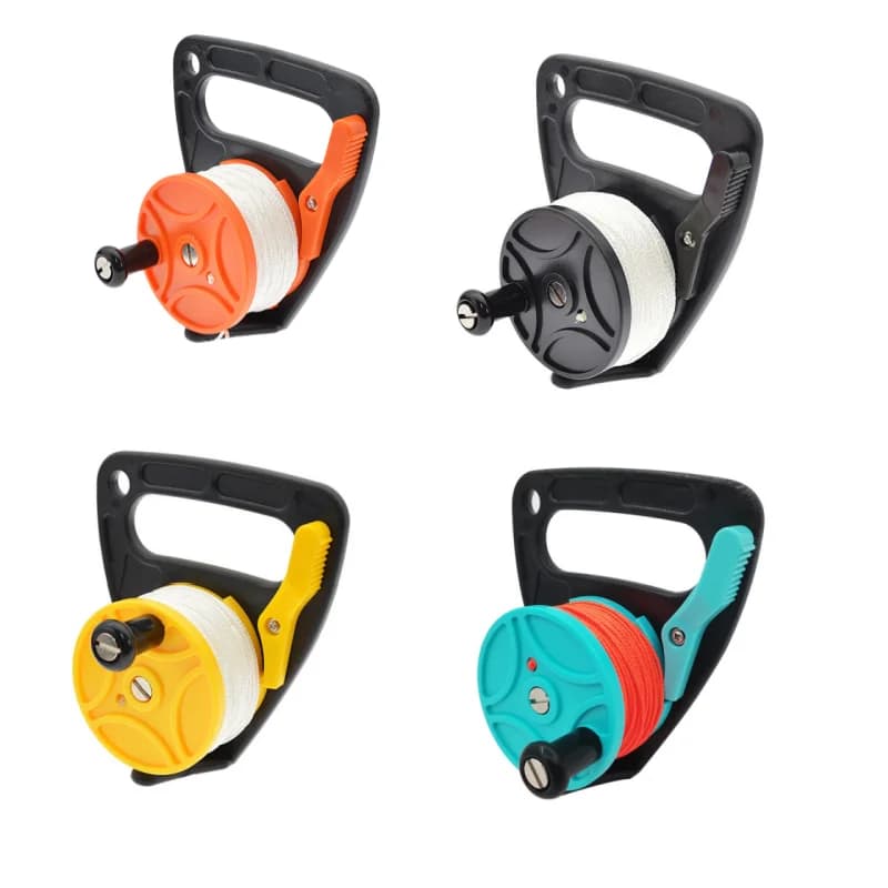 ISURE MARINE Ruota portatile per immersione Ruota da 46 metri per immersione profonda Grotta Exile Corda di trazione Accessori per immersione in nave
