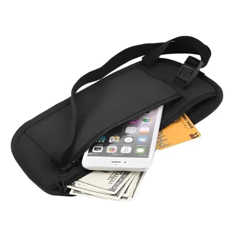 1/2pcs Sport Running Wais Bag Invisible Travel Waist Packs Pouch For Passport Money Belt Bag Hidden Security Wallet Gift Pack