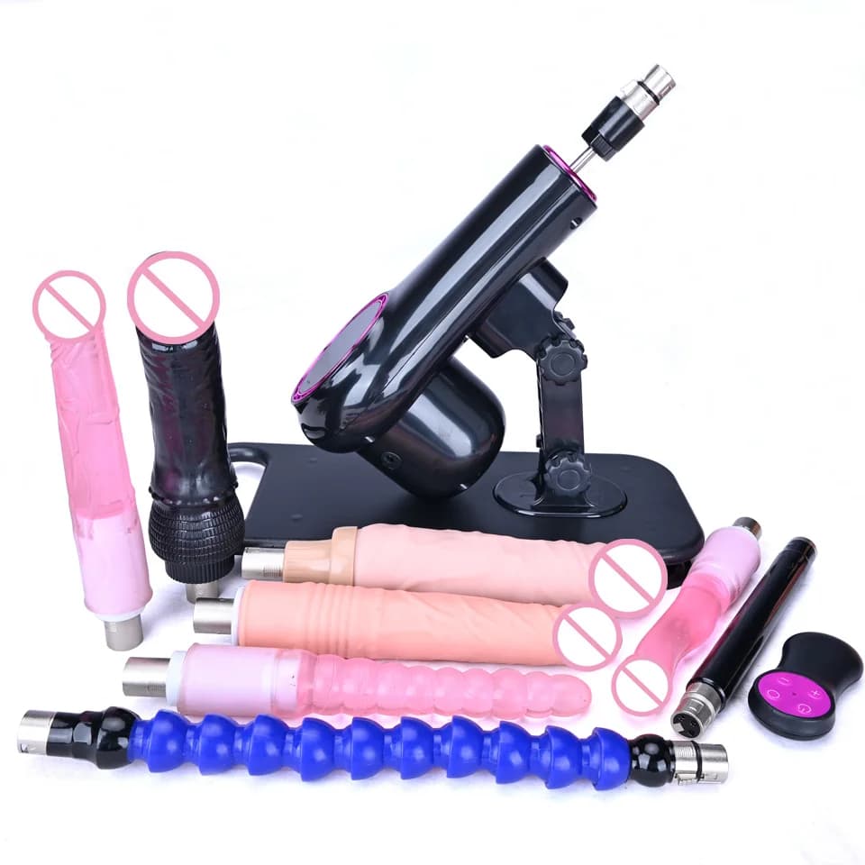 RUGGH BEAST Nuova macchina del sesso con accessori 3XLR Macchina per masturbazione wireless telescopica automatica per giocattoli sessuali per donne e uomini