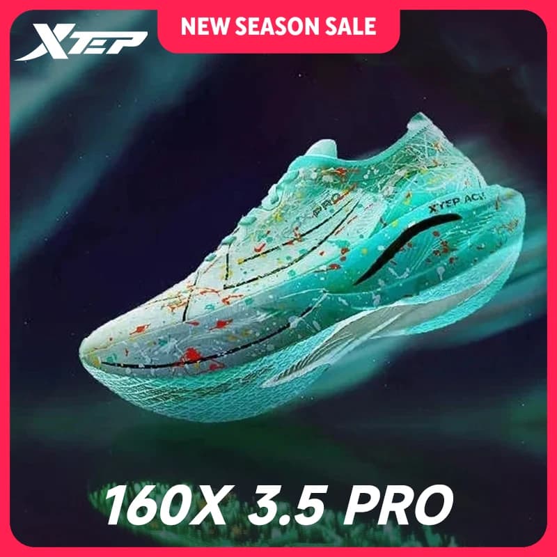 Xtep 160X 3.5 pro Scarpe da corsa Maratona professionale PB Piastra in carbonio Scarpe sportive Ammortizzazione Scarpe da ginnastica antiurto 976419110084