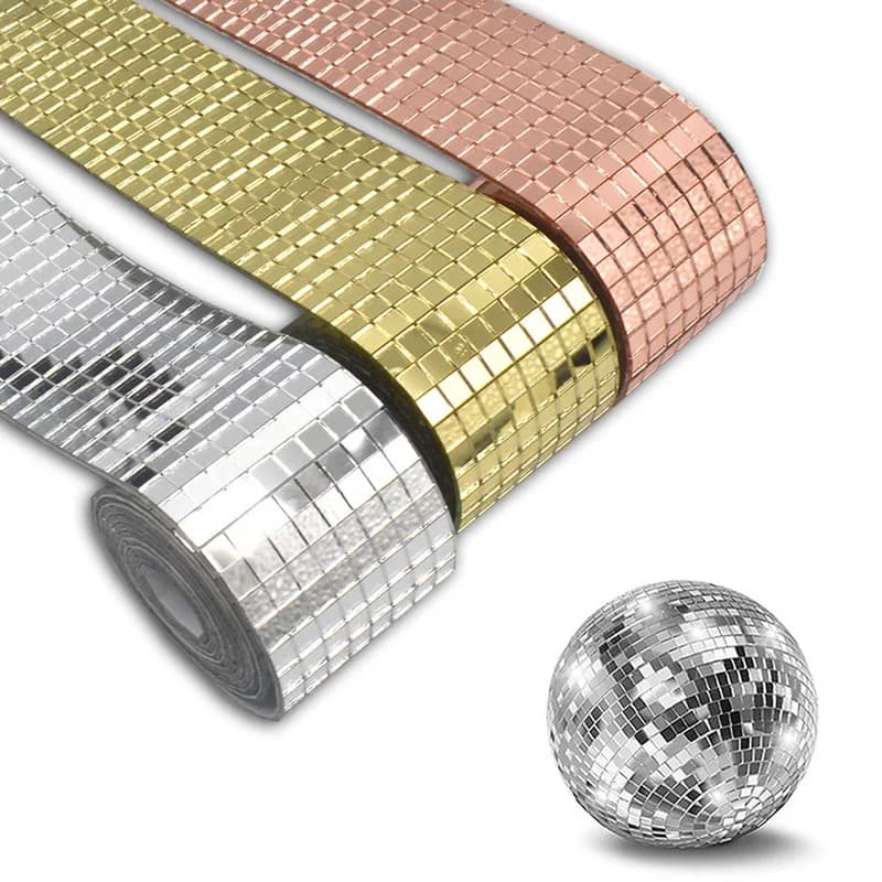 Adesivi Murali a Specchio Effetto Disco Ball Fai-da-Te, Decorazioni Autoadesive per Interni, Decorazioni Creative per la Casa