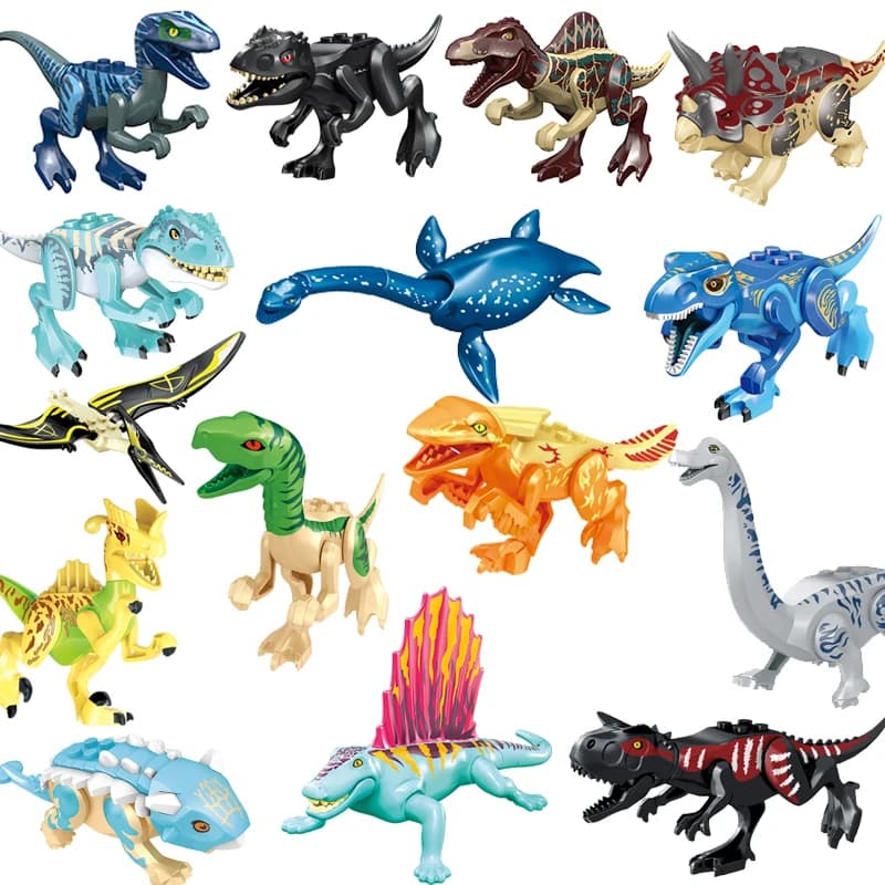 Dinosauri giurassici Building Blocks Indominus Rex FAI DA TE Tyrannosaurus Action Figure Modelli Giocattoli Per Bambini Animali Regali Ragazzi