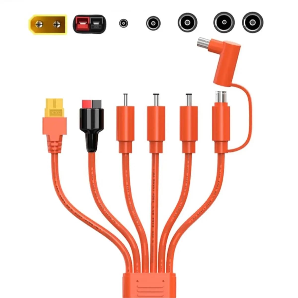 Puntuale - Connettore pannello solare 7 in 1 da 1,8 m per XT60 Anderson DC7909 DC653012AWG Cavo di alimentazione Cavo di ricarica per accumulo di energia