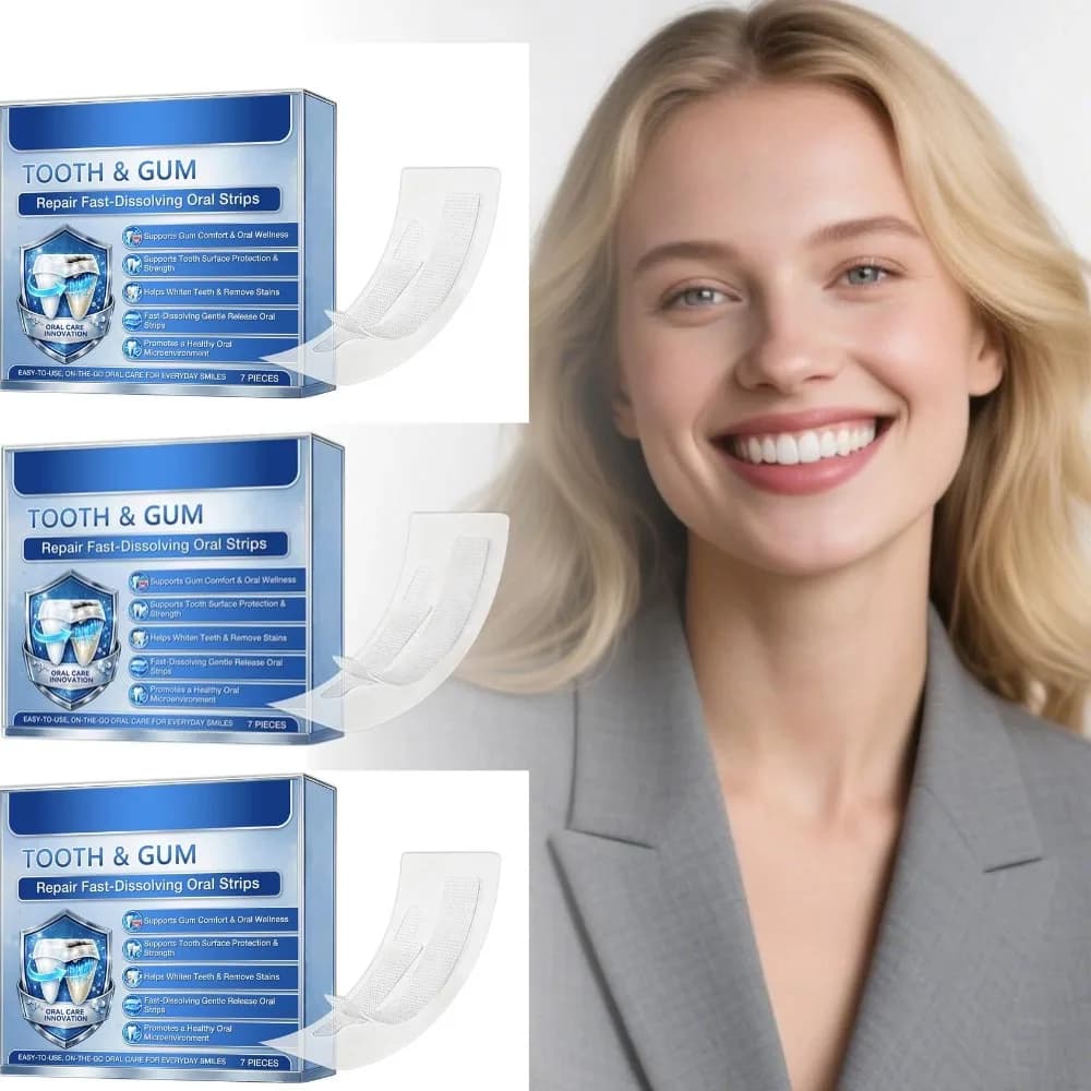 7 Pezzi Patch per il Rafforzamento della Superficie Dentale, Sbiancamento Denti, Rimozione Macchie, Patch per il Benessere Orale, Riparazione Gengive, Strisce Orali a Scioglimento Rapido