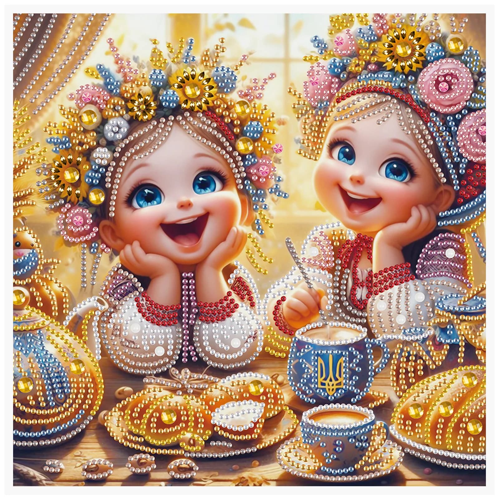 Diamond Art Painting Kits for Adult, DIY Lovely girls Special Shape Diamond Art Kits for Beginners for Home Wall Decoration Gift
