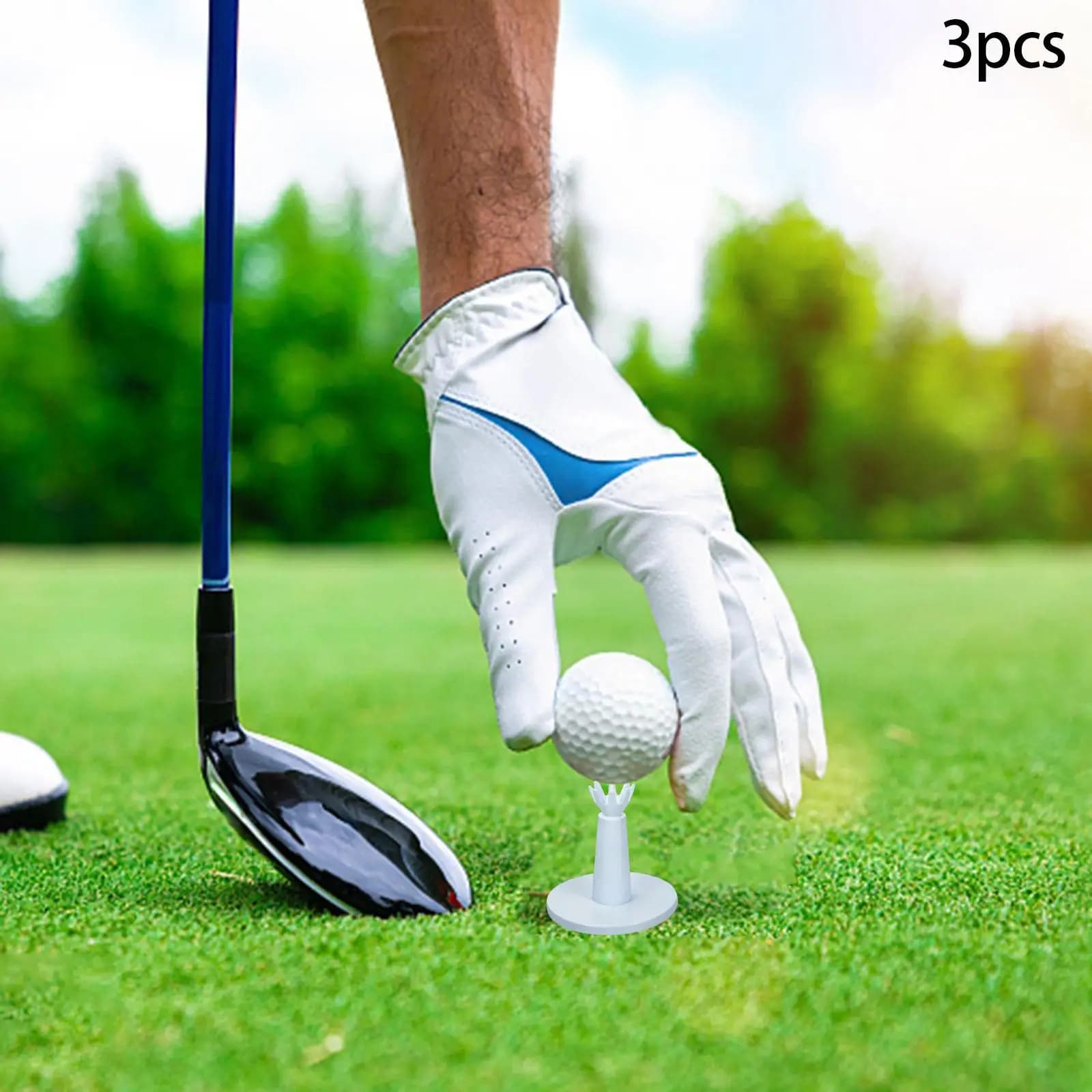 3x T-shirt da golf regolabili per allenamento, riutilizzabili, per pratica di giocatori, porta palline da golf
